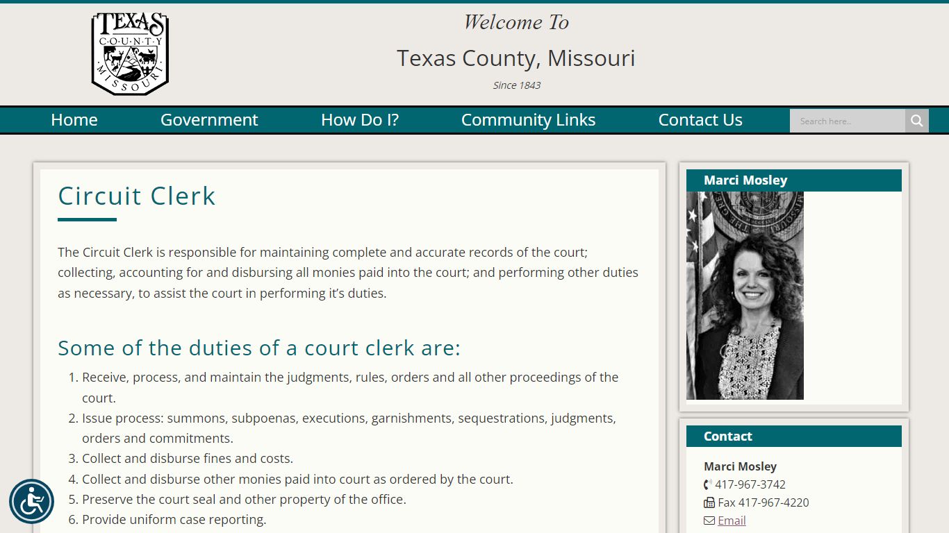 Circuit Clerk | Texas County, Missouri